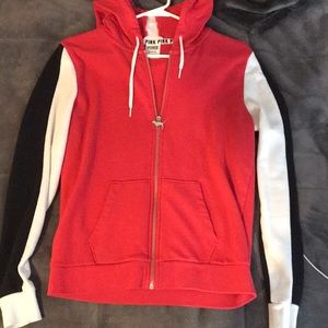 Victoria PINK zip up sweater